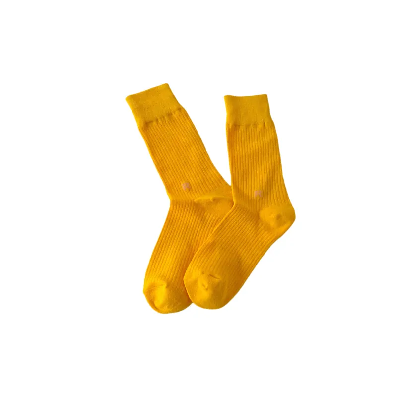 Basics Simple Cotton Mid Calf Sock-4