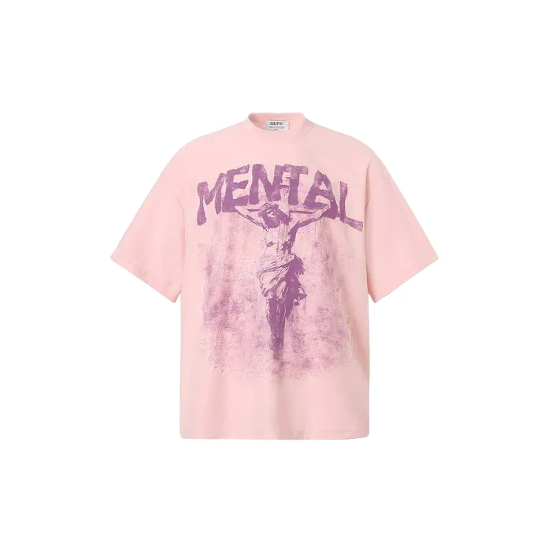 Retro Loose Cotton Blended Fabric T Shirt-2