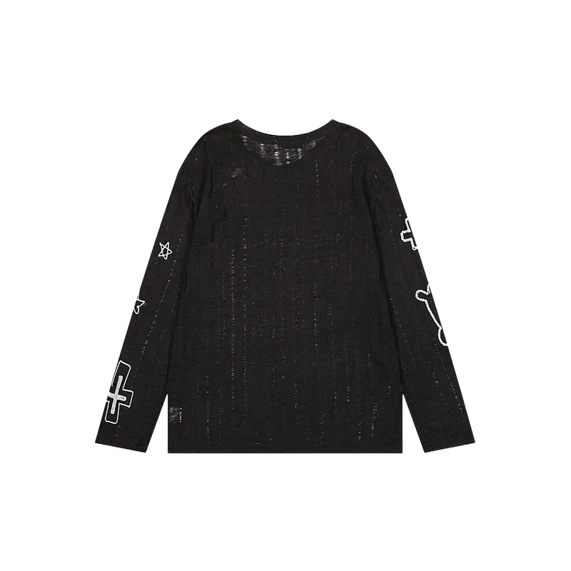 Fashionable Loose Knitwear-1