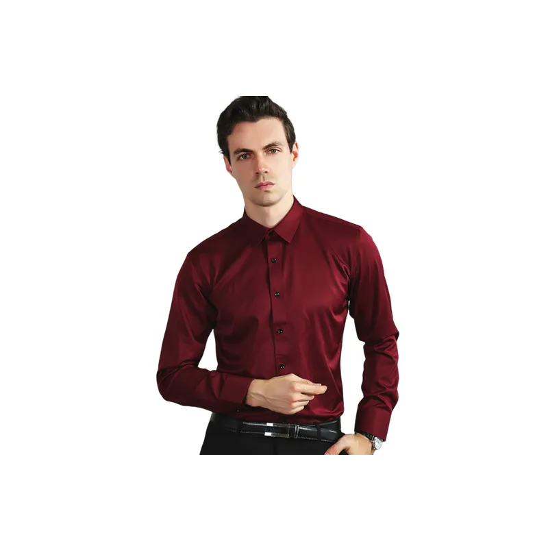 Basics Long Sleeve Polyester Shirt Unisex-3