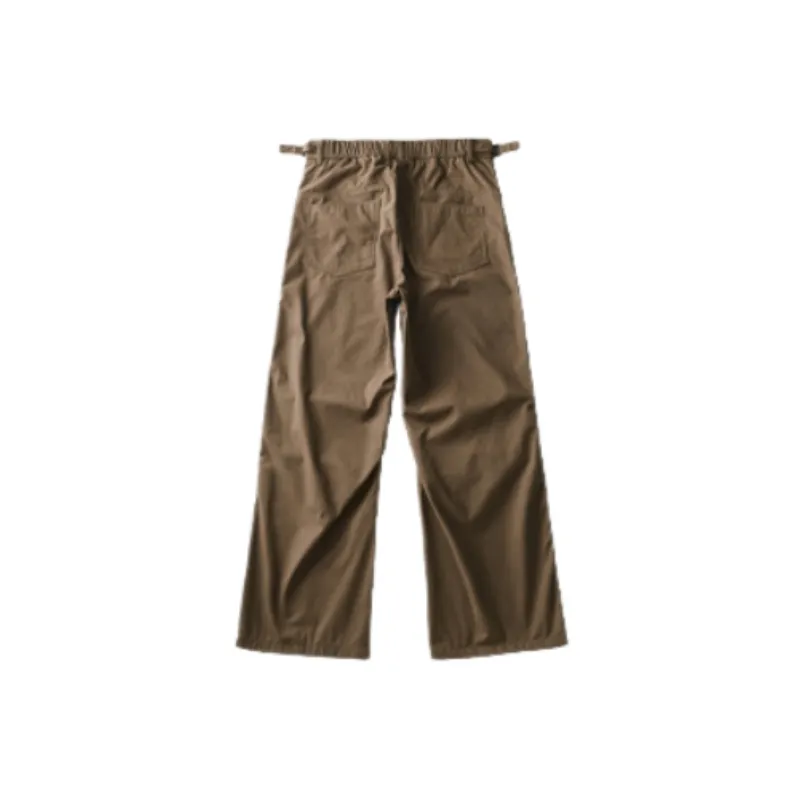 Simple Long Cotton Blended Fabric Cargo Pants-3