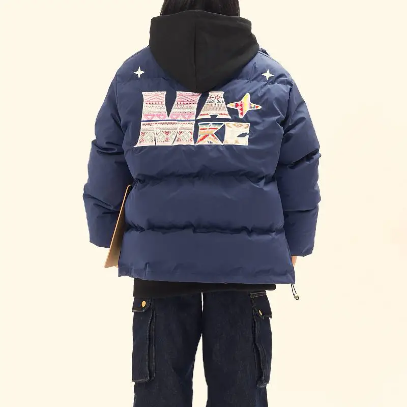 Street Warming Blended Synthetic Fabrics Quilted Jacket-7