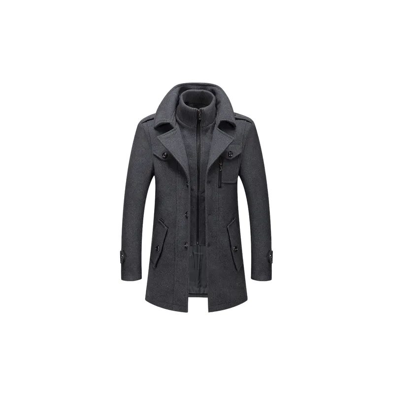 Simple Loose Woolen Fabric Coat
