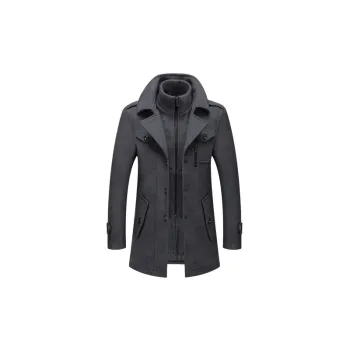 Simple Loose Woolen Fabric Coat
