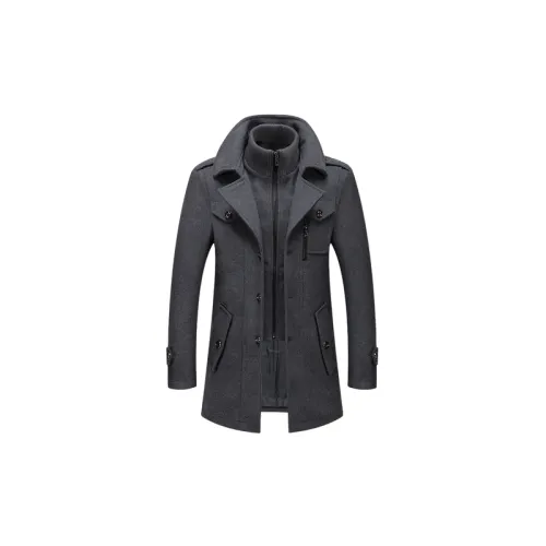 Simple Loose Woolen Fabric Coat