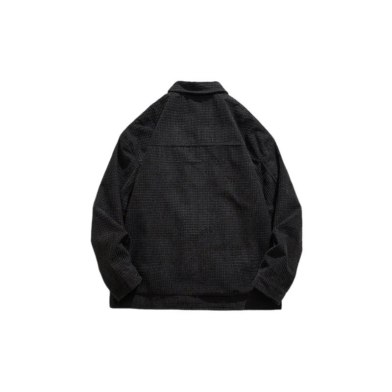 Retro Plain Corduroy Jacket-7