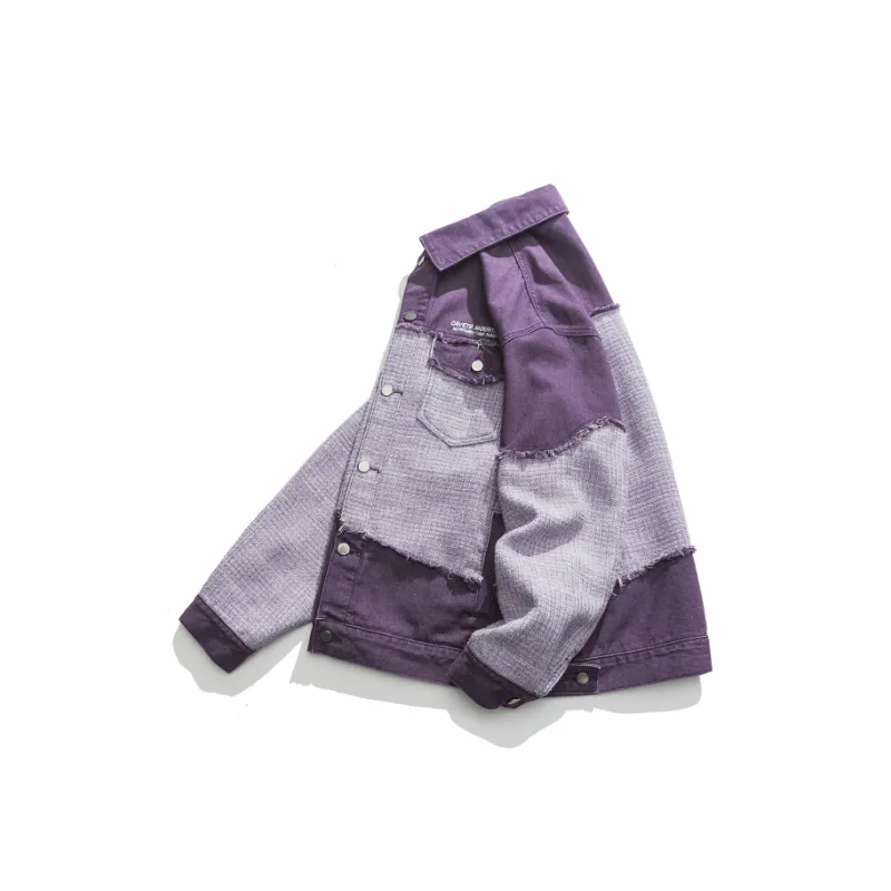 Versatile Loose Contrast Lapel Jacket-2