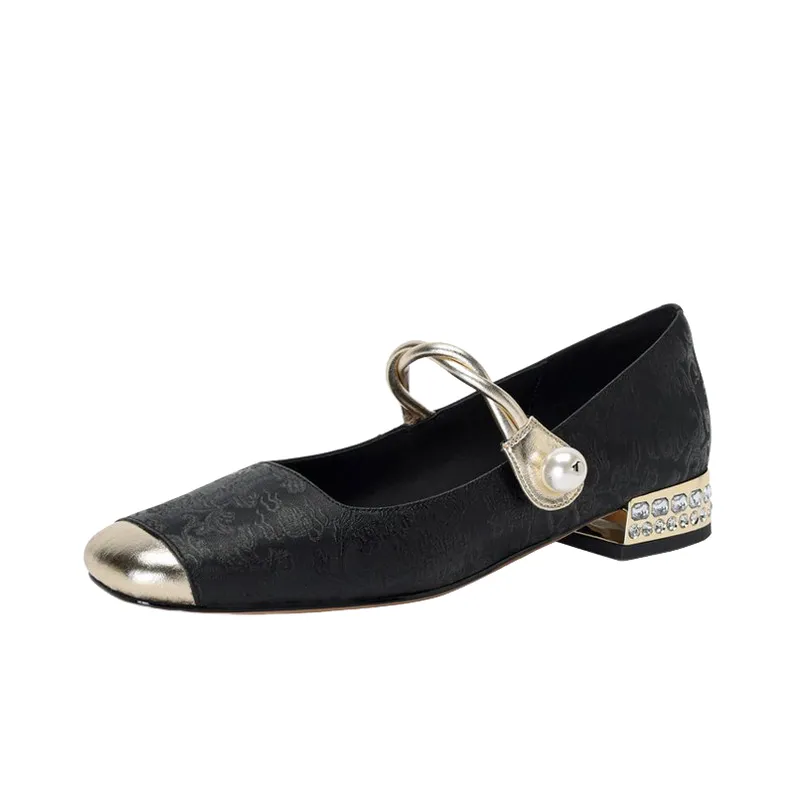Elegant Pearls Mary Jane Shoes-3