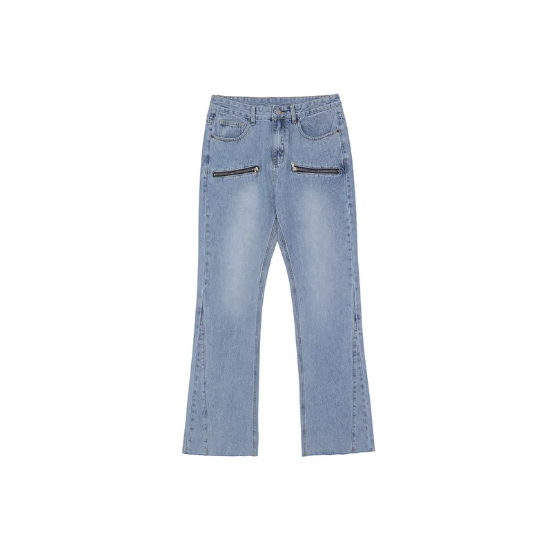 Casual Zipper Jeans-0