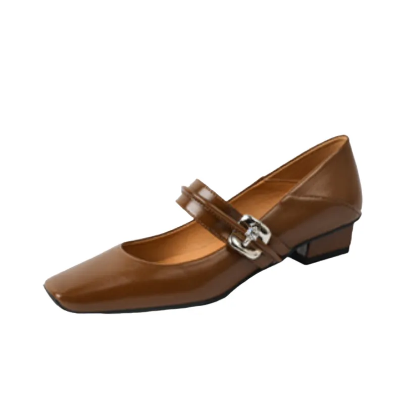 Casual Plain Mary Jane Shoes-3