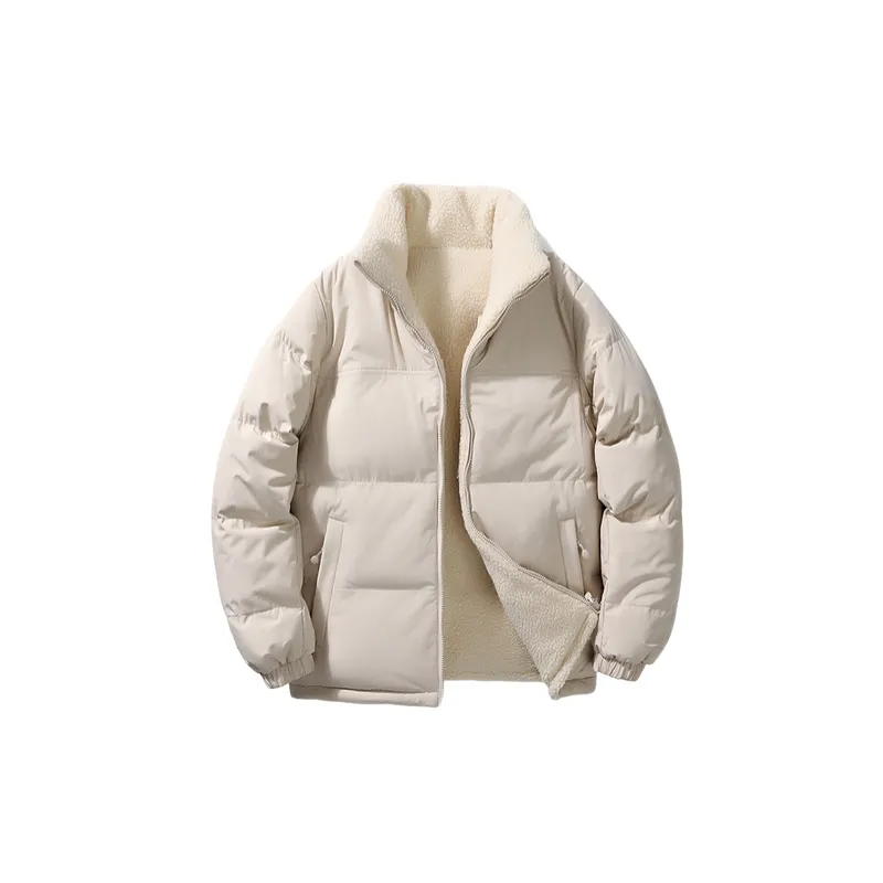 Simple Casual Blended Synthetic Fabrics Quilted Jacket-9
