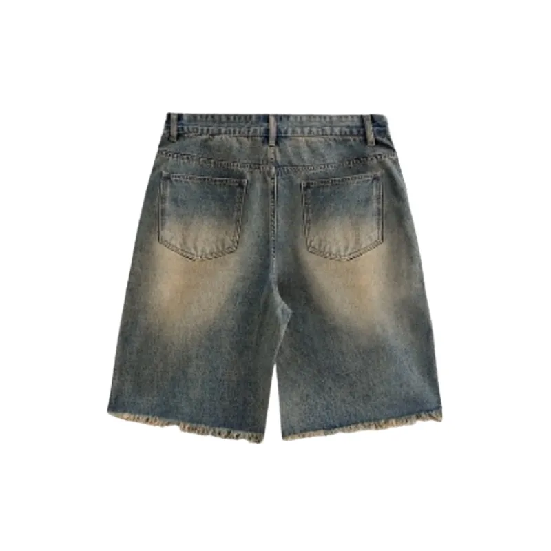 Hip Hop Fashion Denim Shorts-5