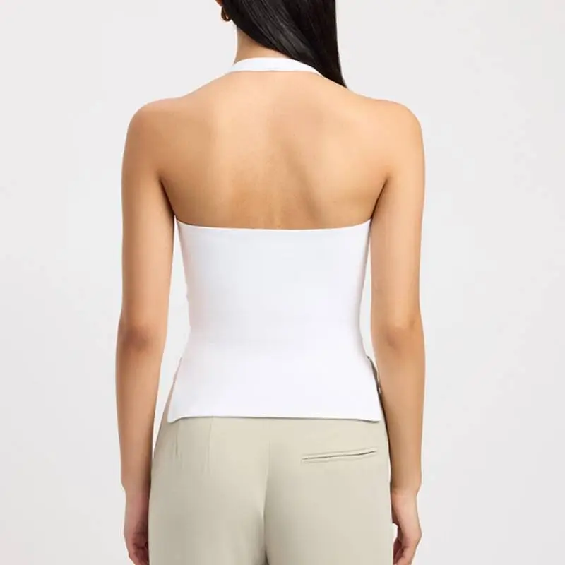 Plain Fashionable Vest Women-10