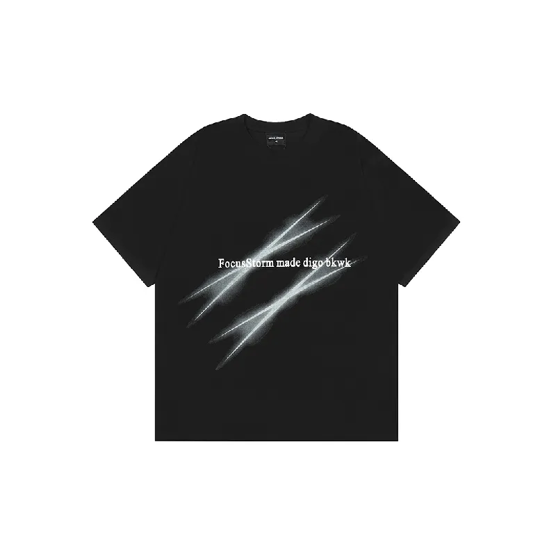 Fashion Letter 100% Cotton T Shirt-6