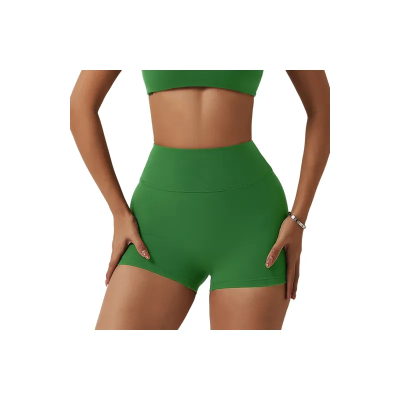 Simple Fashionable Nylon Spandex Brushed Fabric Sports Shorts Women-10