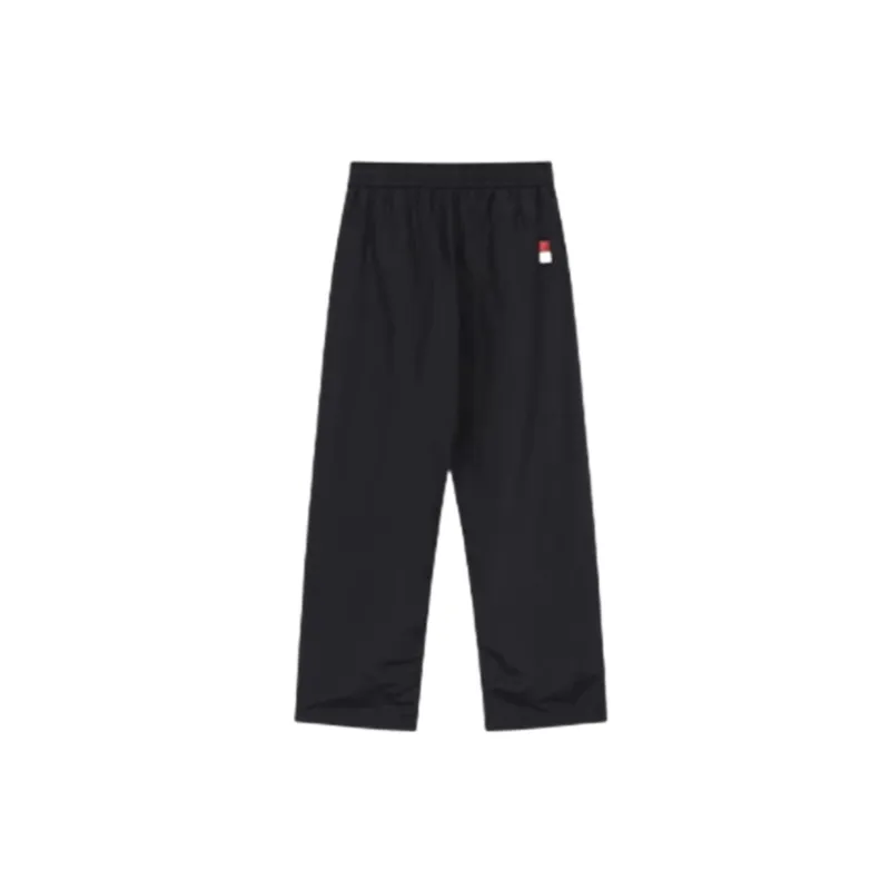 Solid Color Embroidered Alphabet Retro Casual Pants-7