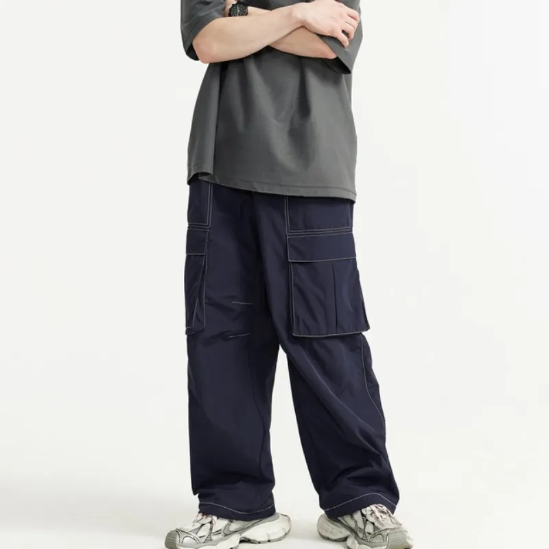 Casual Waterproof Nylon Cargo Pants-7