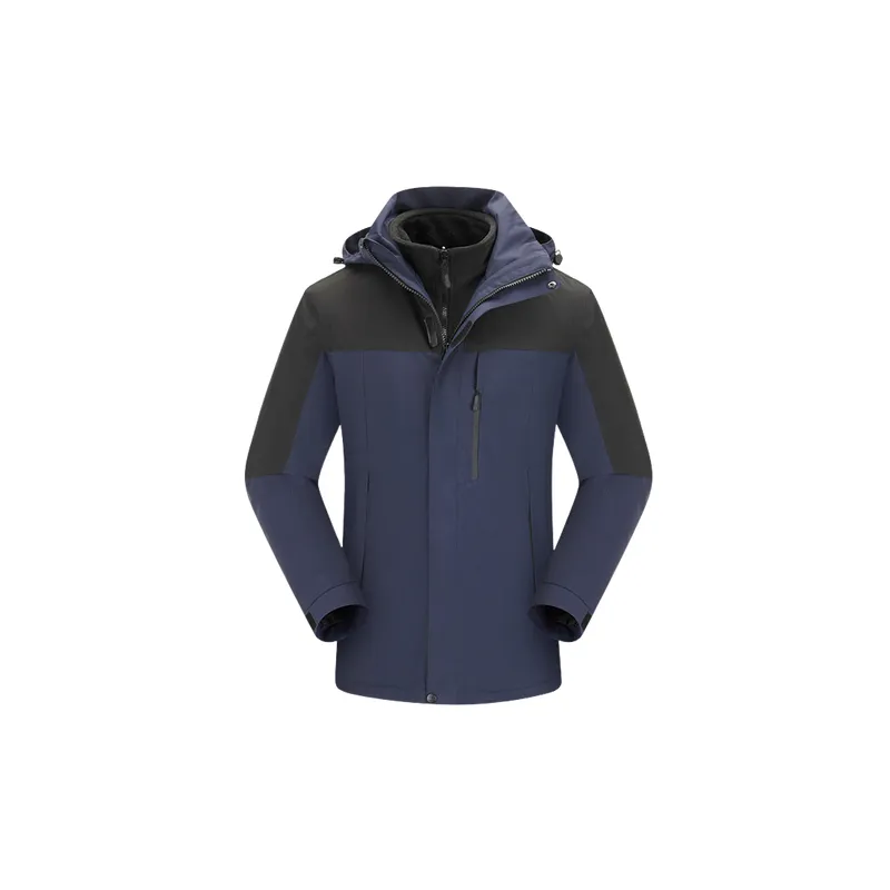 Contrast Color Breathable Polyester Outdoor Jacket Unisex-14
