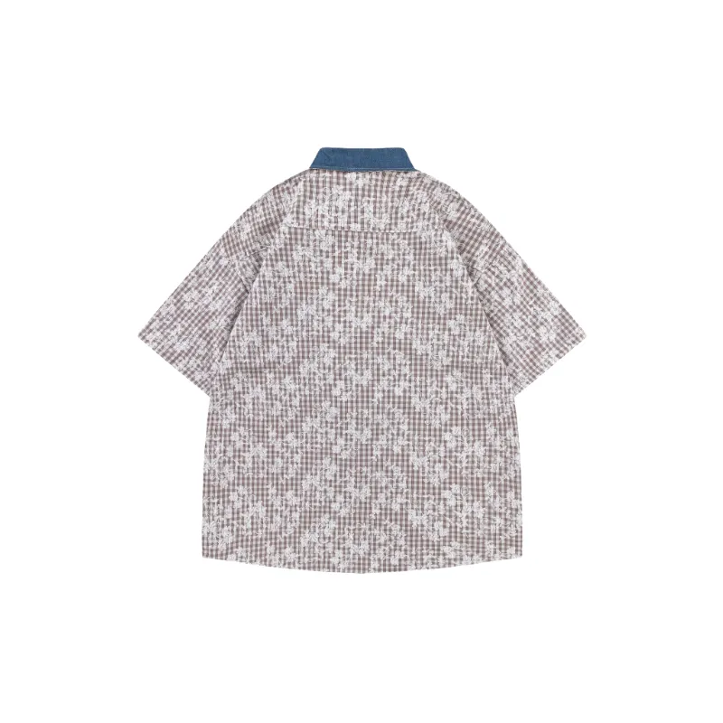 Retro Loose Cotton Polyester Blend Shirt Unisex-5