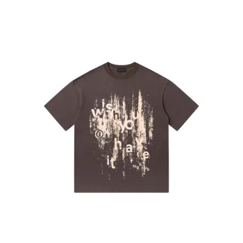 Ink Splashed Cotton T Shirt