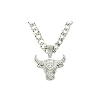 Three Dimensional Diamond Pendant Necklace