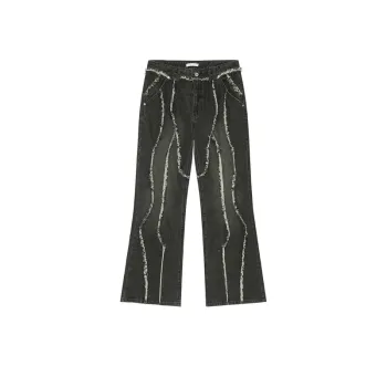 Niche Stitching Design Sense Old Jeans