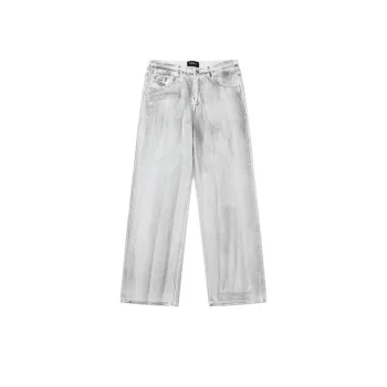 Retro Washed Drape Jeans