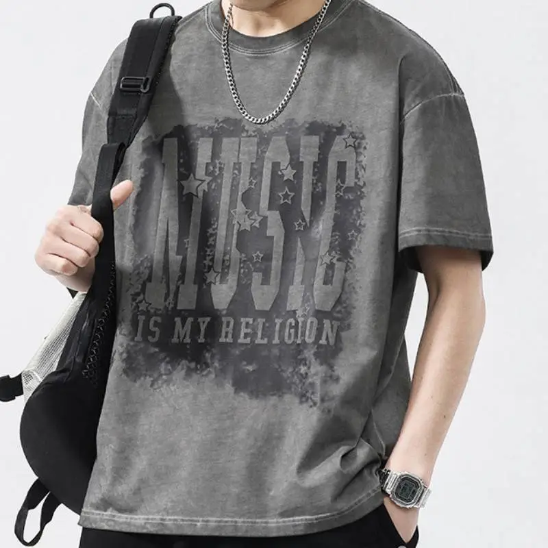 Simple Loose 100% Cotton T Shirt-6