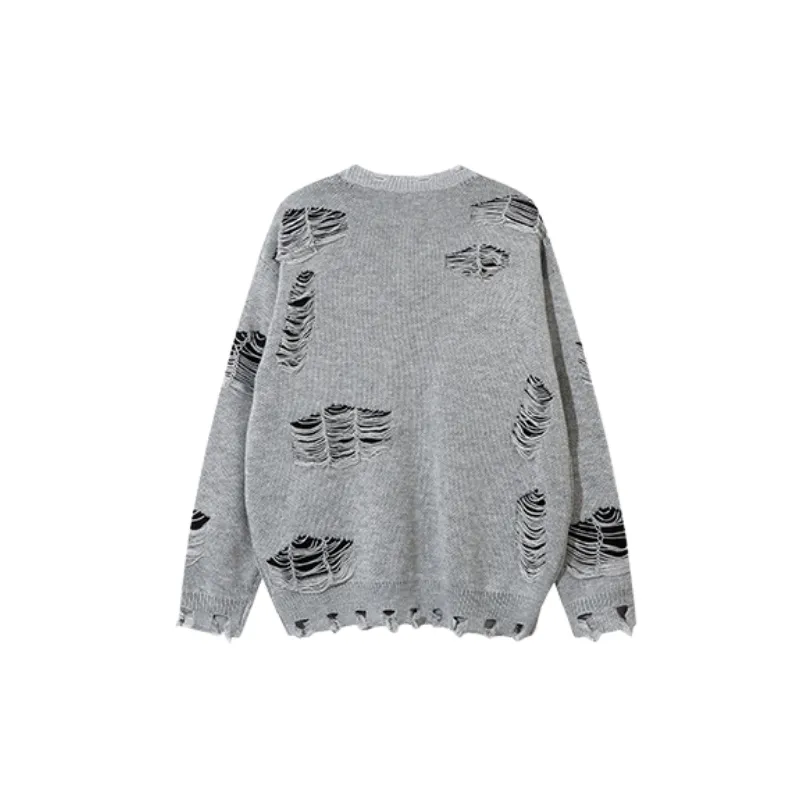 Hollow Out Graffiti Sweater-7