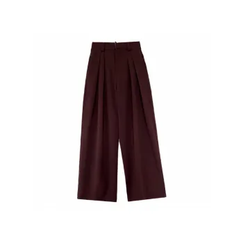 Casual Plain Suit Trousers Women