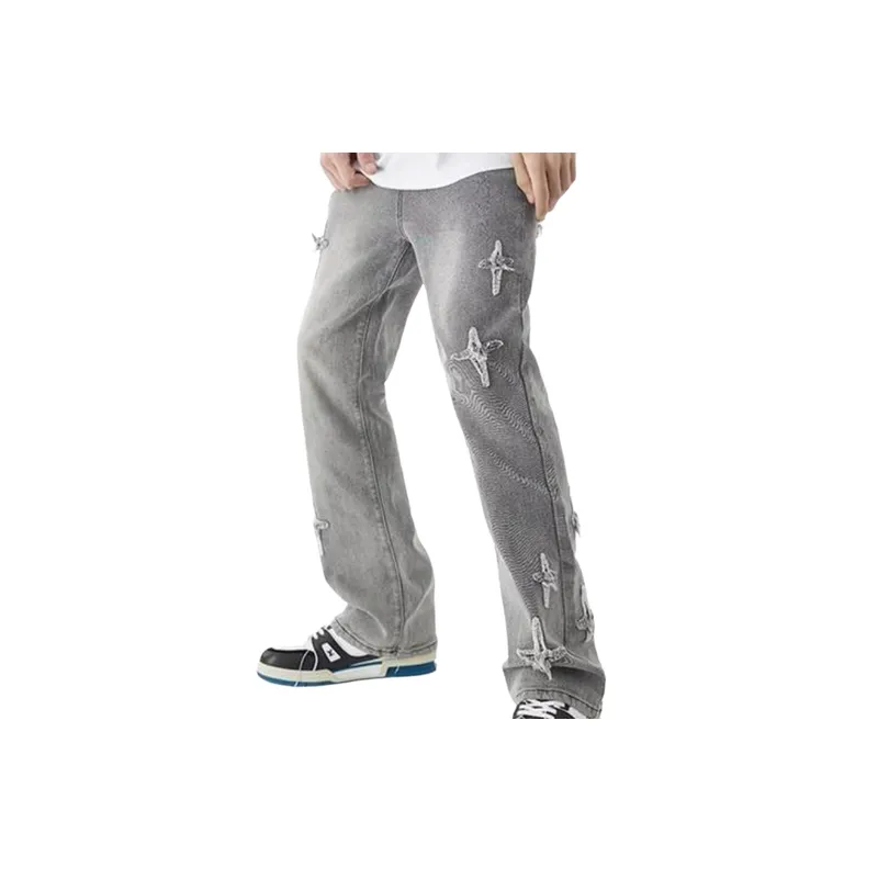 Retro Embroidery Jeans-6