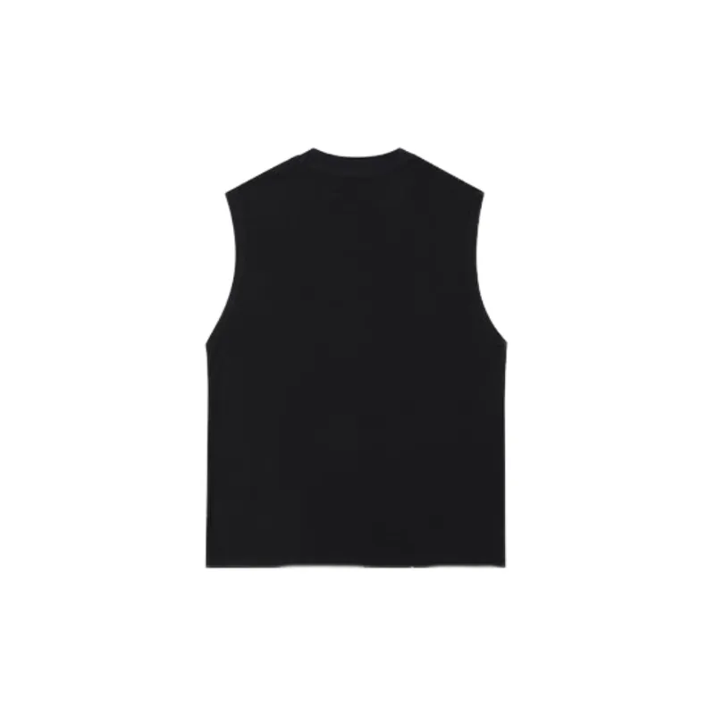 Retro Loose 100% Cotton Vest-3