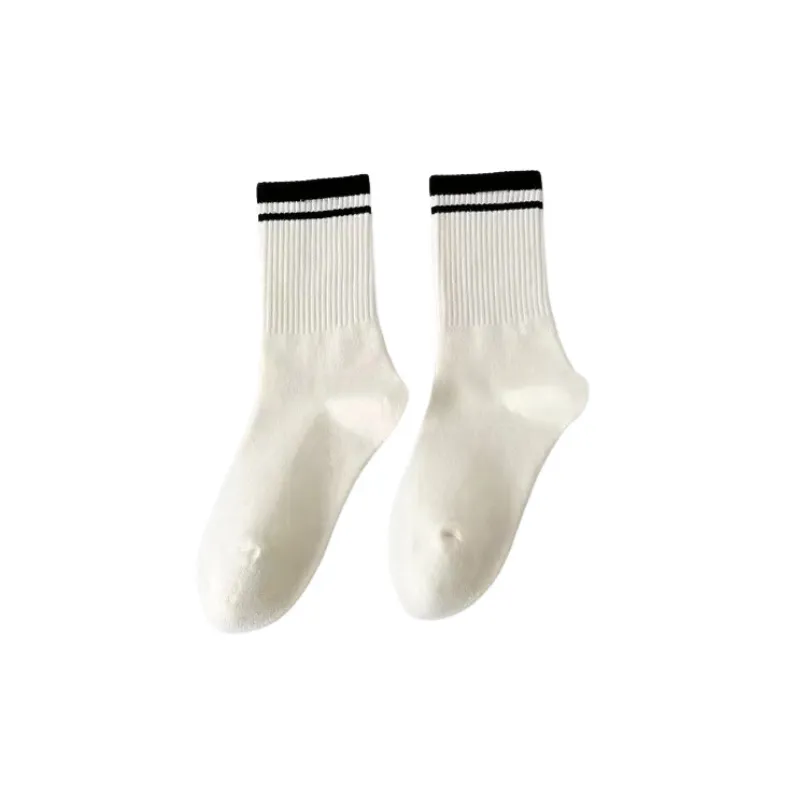 Simple Basics Polyester Cotton Mid Calf Sock-5