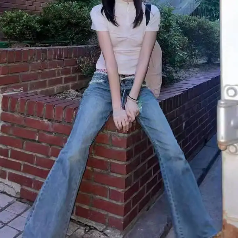 Retro Simple Jeans-4