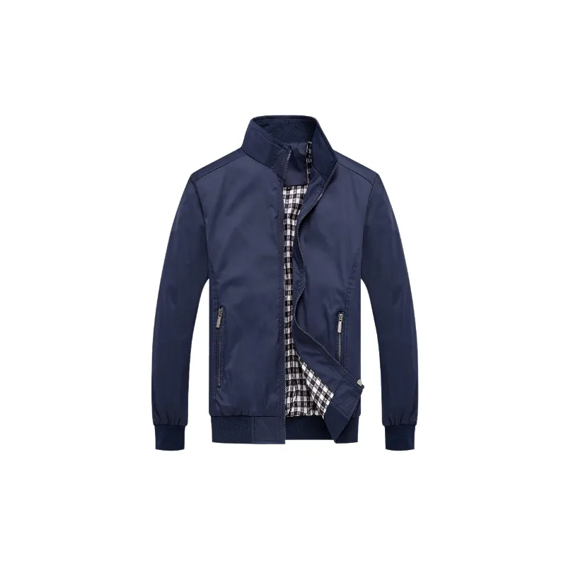 Casual Zipper Blended Synthetic Fabrics Jacket-2