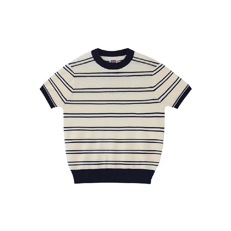Simple Striped Tencel T Shirt-0