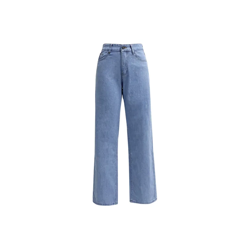 Fashionable Washed Jeans Women-4
