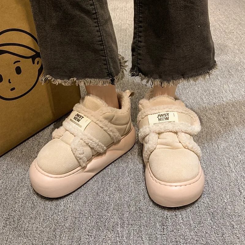 Basics Plain Snow Boots-9