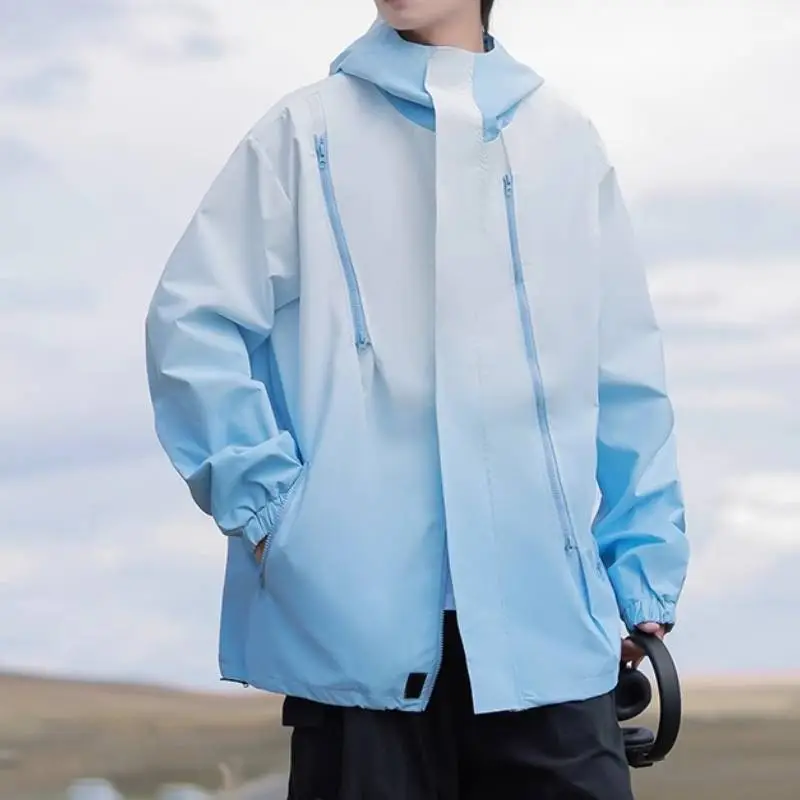 Fashionable Simple Polyester Outdoor Jacket-3