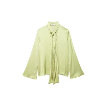 Fashion Simple Polyester Shirt Women