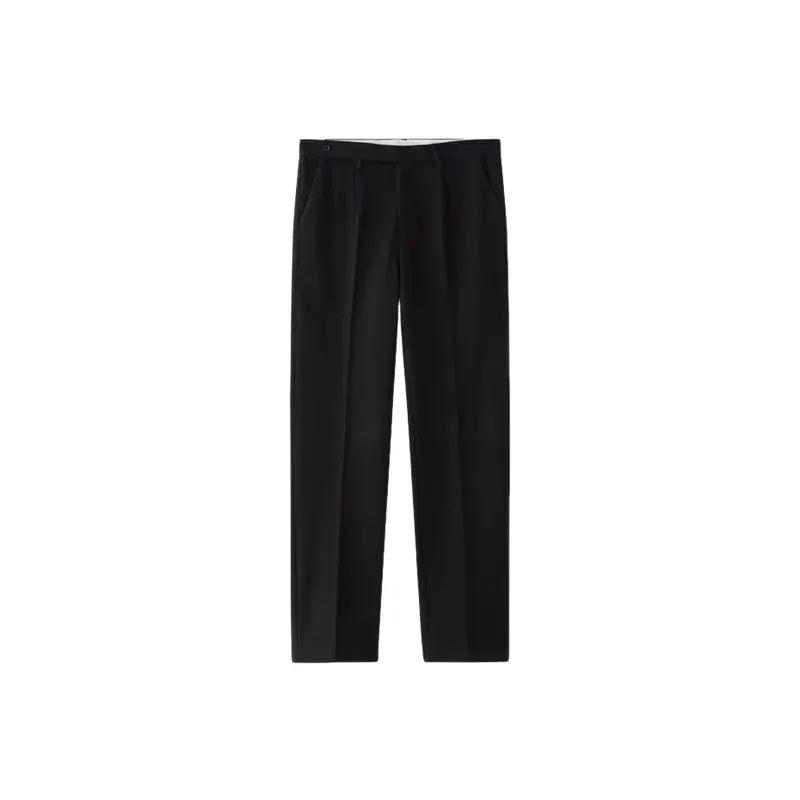 Simple Basics Woolen Fabric Suit Trousers-0