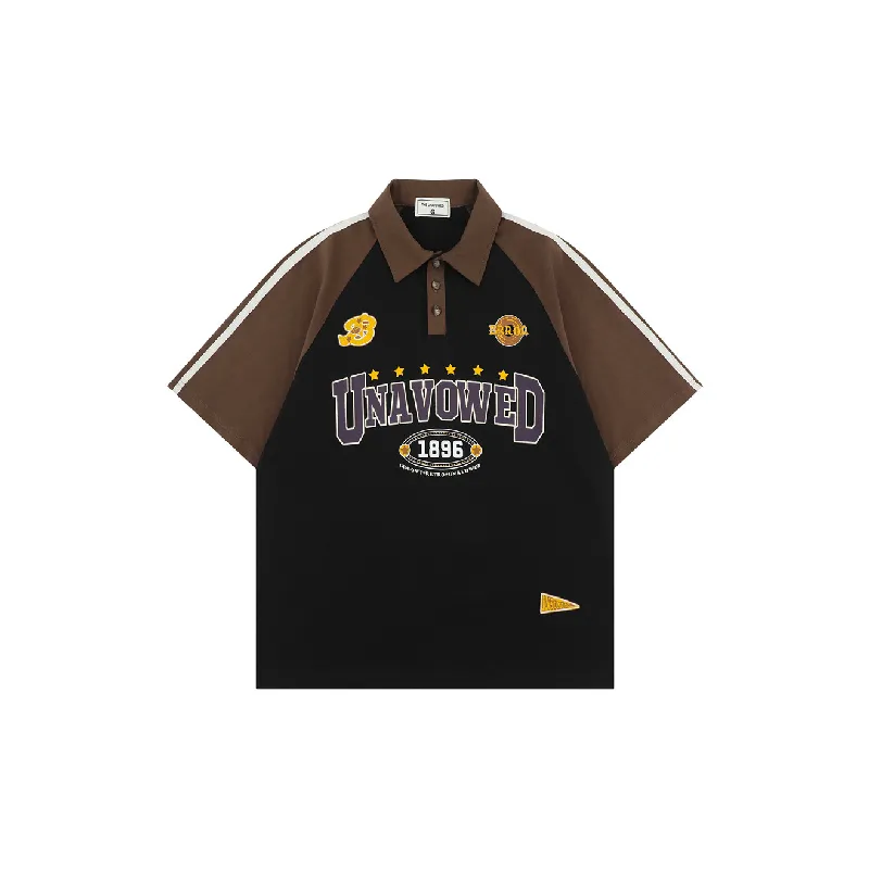 Retro Loose 100% Cotton Polo Unisex-4