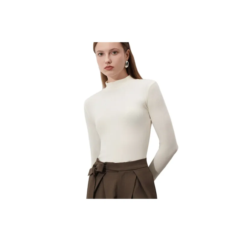 Fashionable Plain Rayon Sweater Women-6