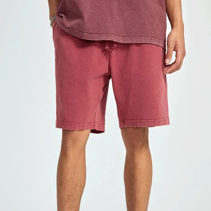 Retro Simple 100% Cotton Casual Shorts-8