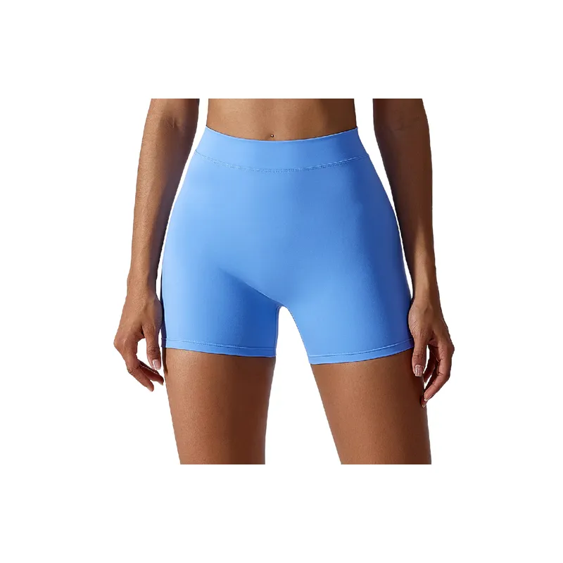 Casual Fashionable Nylon Spandex Blend Sports Shorts Women-0