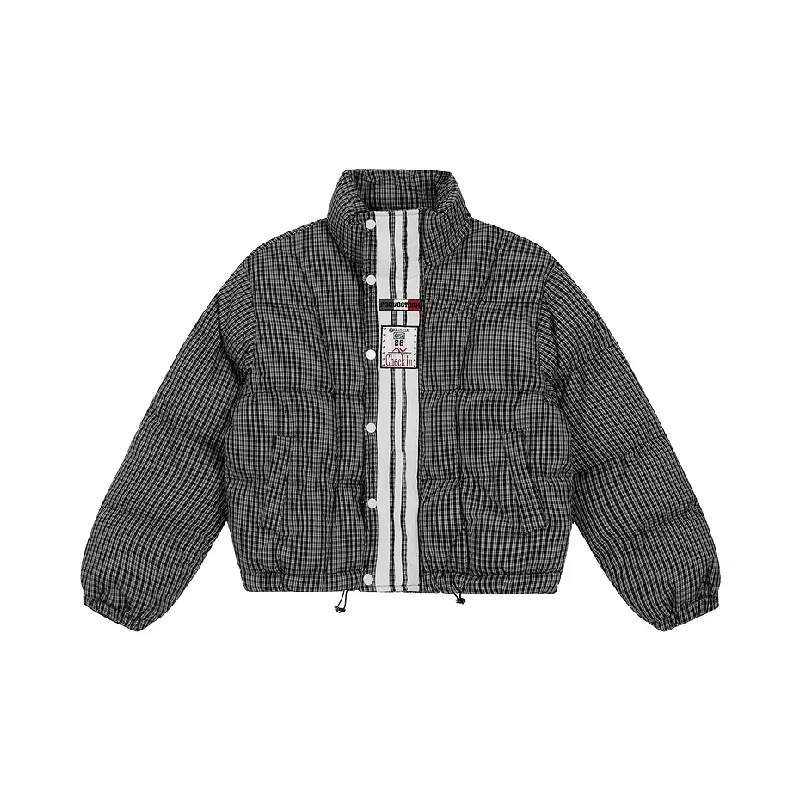 Retro Sporty Loose Quilted Jacket Women-0