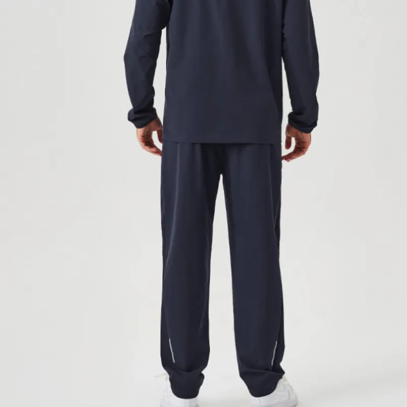 Loose Basics Nylon Sports Pants-1
