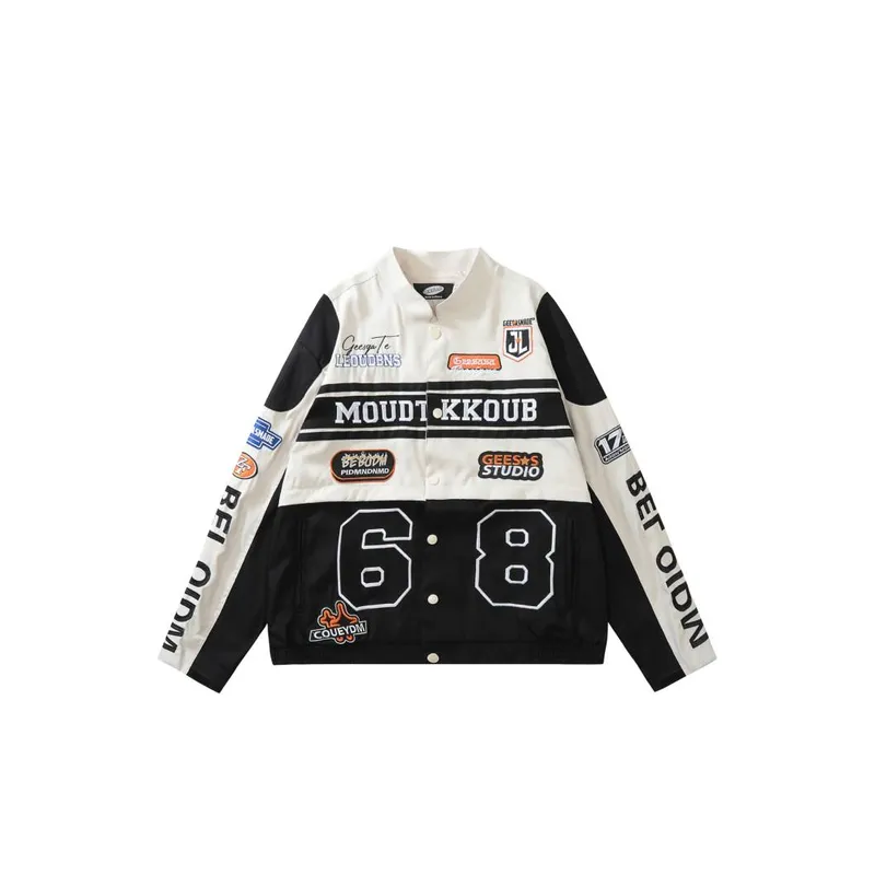 Network Celebrity Removable Fan Car Cardigan Embroidered Jacket