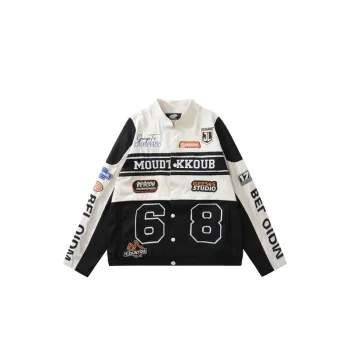 Network Celebrity Removable Fan Car Cardigan Embroidered Jacket