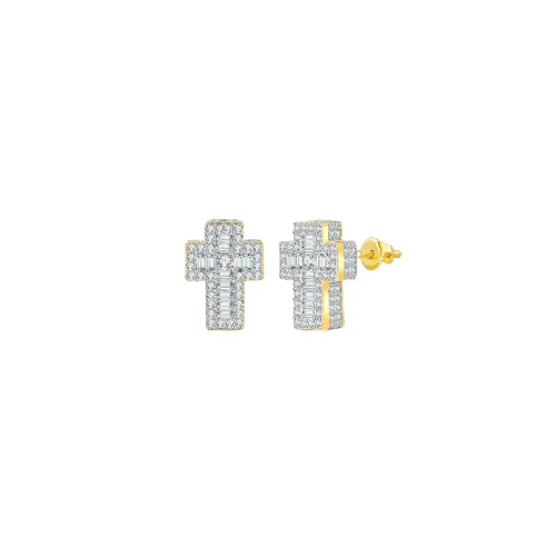 Simple Cross Ear Stud